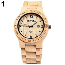 Load image into Gallery viewer, Hand Carved Wooden Watch
