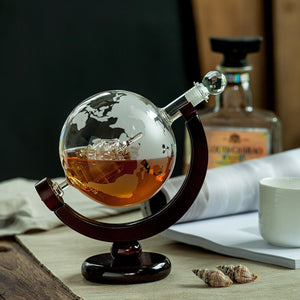 Antique Globe Whiskey Decanter