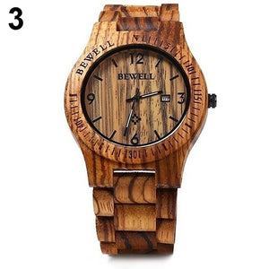 Hand Carved Wooden Watch